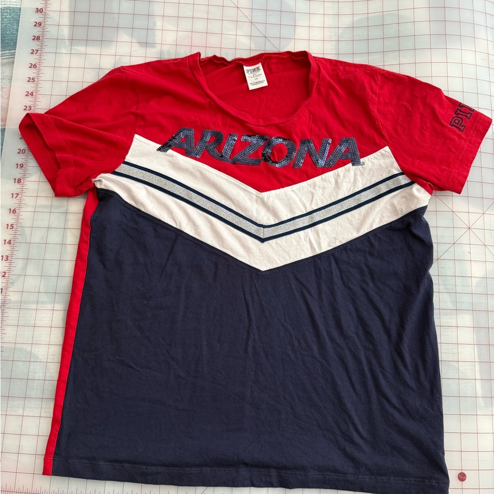 Arizona Wildcats PINK by Victorias Secret size Large shirt